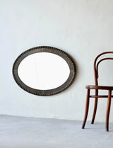 Large Hammered Bronze Mirror