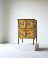 Hand Painted Sicilian Folk Art Cabinet, Circa 1900
