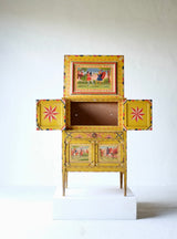 Hand Painted Sicilian Folk Art Cabinet, Circa 1900