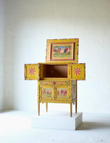 Hand Painted Sicilian Folk Art Cabinet, Circa 1900