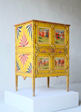 Hand Painted Sicilian Folk Art Cabinet, Circa 1900