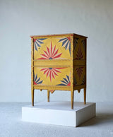 Hand Painted Sicilian Folk Art Cabinet, Circa 1900