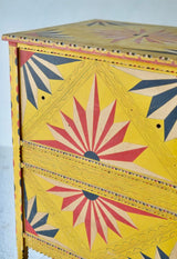 Hand Painted Sicilian Folk Art Cabinet, Circa 1900