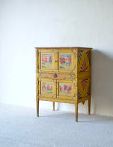 Hand Painted Sicilian Folk Art Cabinet, Circa 1900