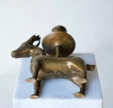 15th Century Northern European Bronze Stag Candlestick