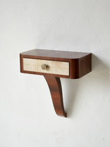 Pair Of Parchment Floating Bedside Tables