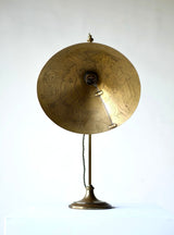 Arts & Crafts Lamp by Falk & Stadelmann with Engraved Shade, 1918