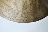 Arts & Crafts Lamp by Falk & Stadelmann with Engraved Shade, 1918