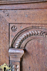 17th Century Carved Oak Cuopboard