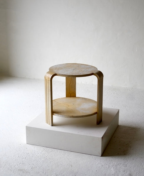 Crackled French Art Deco Side Table