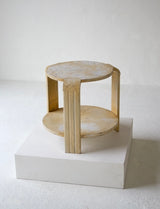 Crackled French Art Deco Side Table