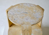 Crackled French Art Deco Side Table