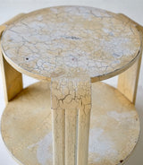 Crackled French Art Deco Side Table