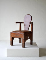 French Moorish Inspired Studded Leather Armchair