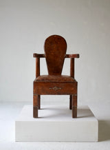 French Moorish Inspired Studded Leather Armchair