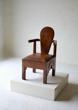 French Moorish Inspired Studded Leather Armchair