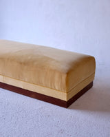 French 1940's Yellow Velvet Daybed - On Hold