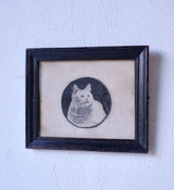 French School Patel Cat Drawing, 1922
