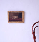 19th Century English School, Oil On Canvas, Sleeping Cat