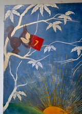 1920’s Italian Cabinet with Painted Figures from Corriere dei Piccoli