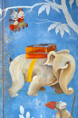 1920’s Italian Cabinet with Painted Figures from Corriere dei Piccoli