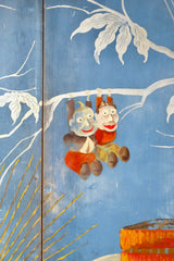 1920’s Italian Cabinet with Painted Figures from Corriere dei Piccoli