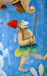 1920’s Italian Cabinet with Painted Figures from Corriere dei Piccoli