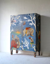 1920’s Italian Cabinet with Painted Figures from Corriere dei Piccoli