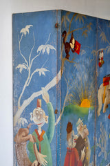 1920’s Italian Cabinet with Painted Figures from Corriere dei Piccoli