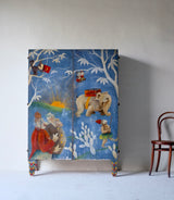 1920’s Italian Cabinet with Painted Figures from Corriere dei Piccoli