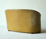 French Art Deco Leather Sofa