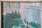 At the Hemicycle, Early 20th Century French School Oil on Canvas