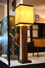 Italian Leather Floor Lamp