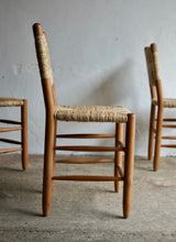 Charlotte Perriand Style Rush Dining Chairs