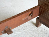 French Art Deco Cerused Oak Double Bed