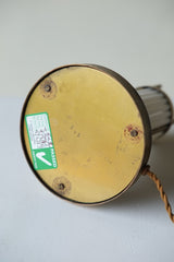 French Brass & Glass Art Deco Desk Lamp