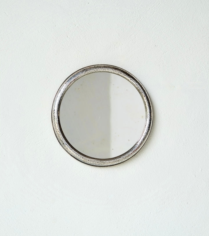 Italian Silver Circular Mirror