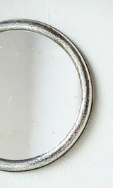 Italian Silver Circular Mirror