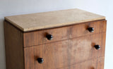 French Travertine Chest Of Drawers