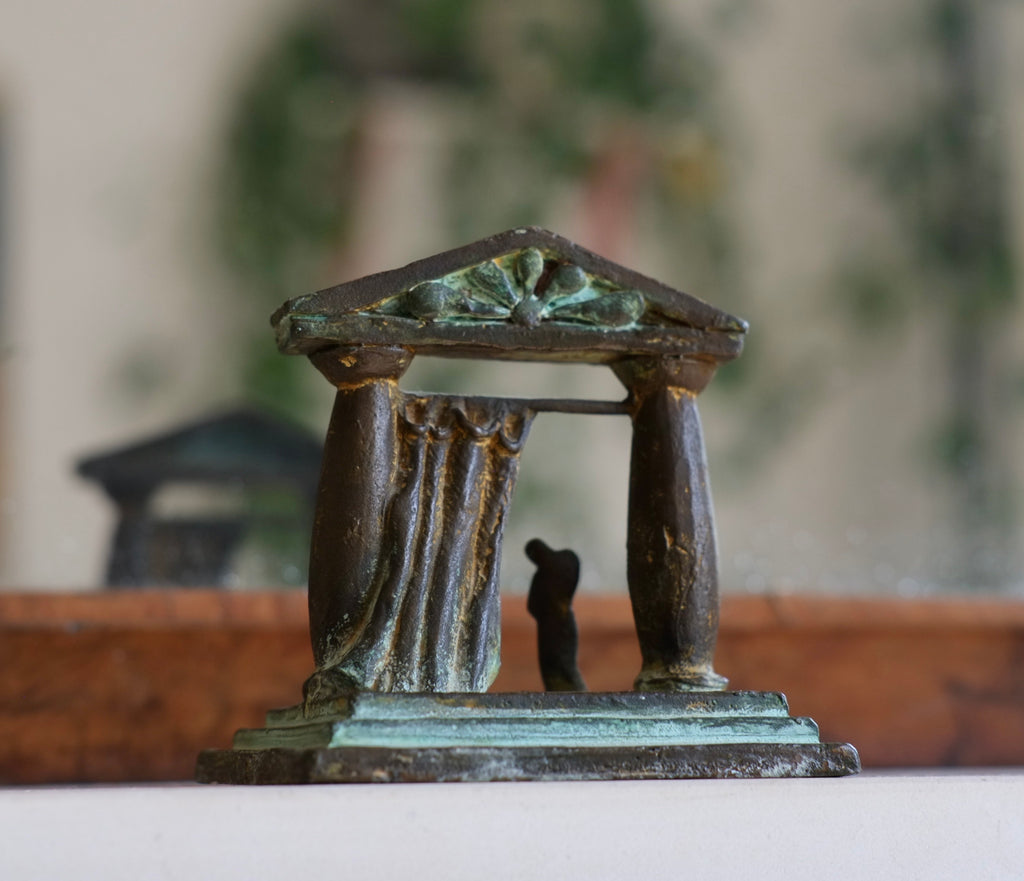 Bronze Stage Figure Sculpture – punch the clock