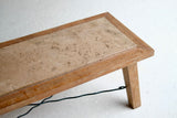 French Limed Oak & Travertine Coffee Table - £650 + VAT