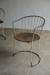 Mid 20th Century French Metal Garden Chairs