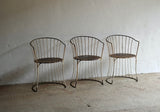 Mid 20th Century French Metal Garden Chairs