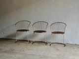 Mid 20th Century French Metal Garden Chairs