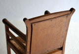 Arts & Crafts Style Oak & Rush Armchair