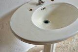 Early 20th Century French Oval Pedestal Sink