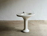 Early 20th Century French Oval Pedestal Sink