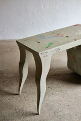 Postmodern Painted Desk & Chair, TY, 93