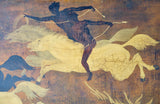 "La Conquête des chevaux",  Oil On Board