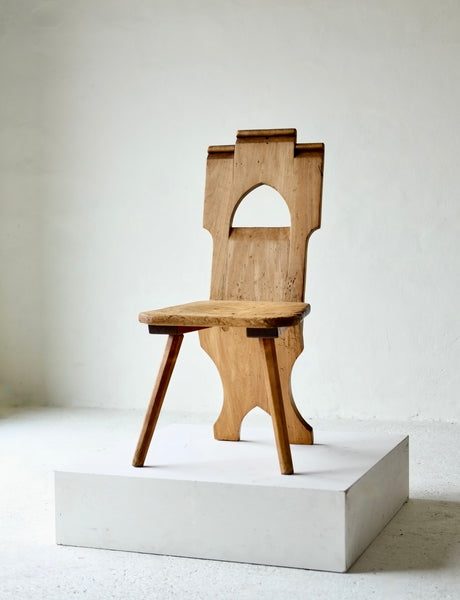 19th Century Carved Rustic Chair